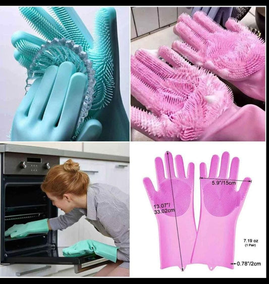 Magic SiIicon Glove - Cleaning Gloves - Kitchen Cleaning Gloves