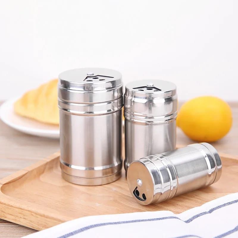 Salt & Pepper set Stainless Steel 3 Pcs