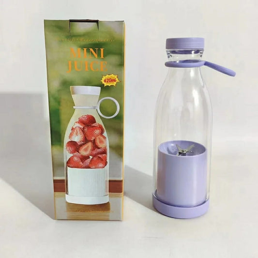 Mini Portable Rechargeable USB Electric Fruit Juicer Fast Electric Mixer Juice Maker Ice Breaker Smoothie Maker Small 6-Blade