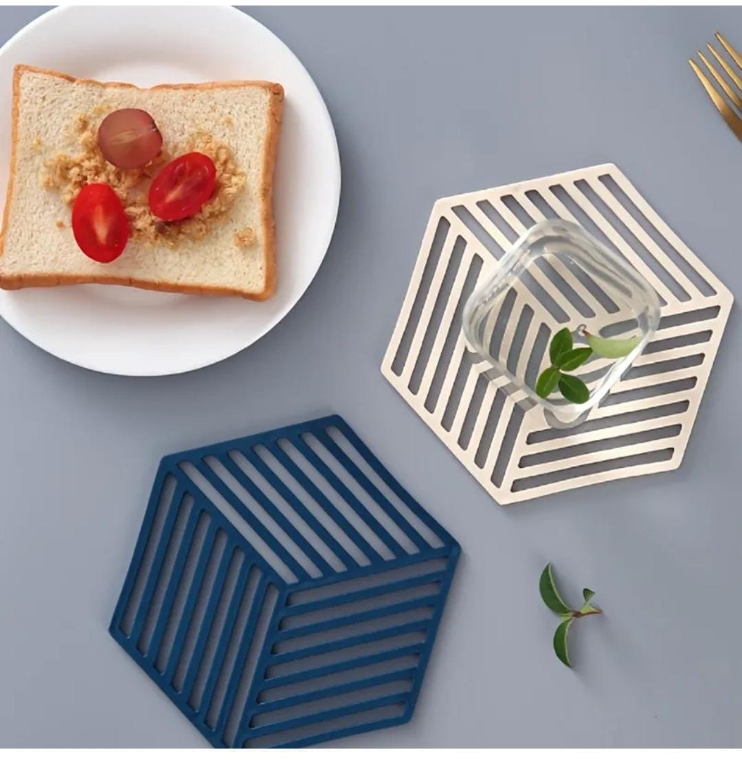 pack of 5 SILICON HEAT PLACEMAT