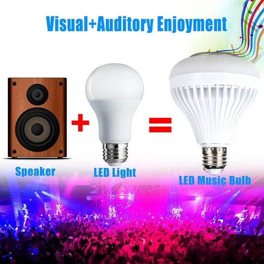 Multifunctional LED music light bulb Bluetooth speaker RGB changing lamp wireless stereo Audio