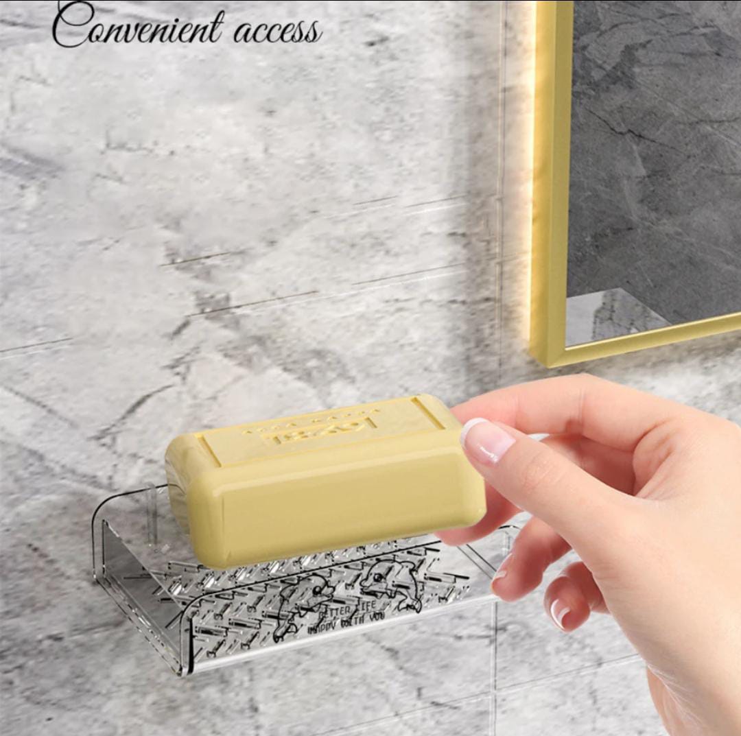 Soap Rack No Drilling Wall Mounted Soap Holder Self Adhesive