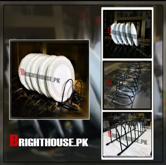 Metal 7 layers Plate Stand, Plates Rack