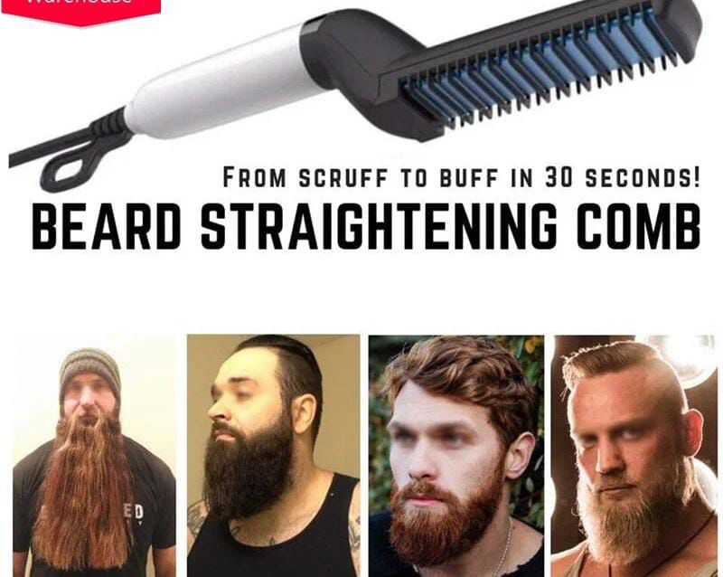 Electric Beard & Hair Comb Straightener