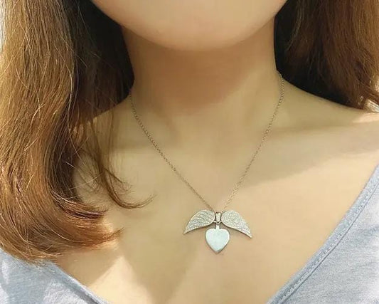 Heart locket with chain