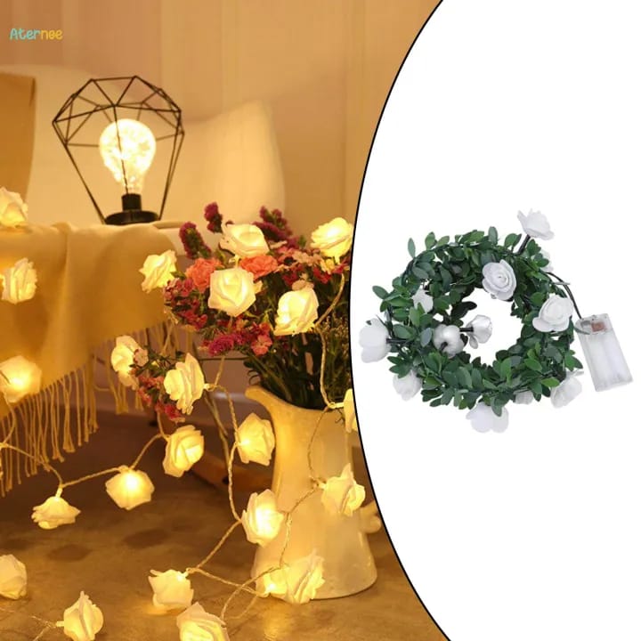 New white Rose String Light
