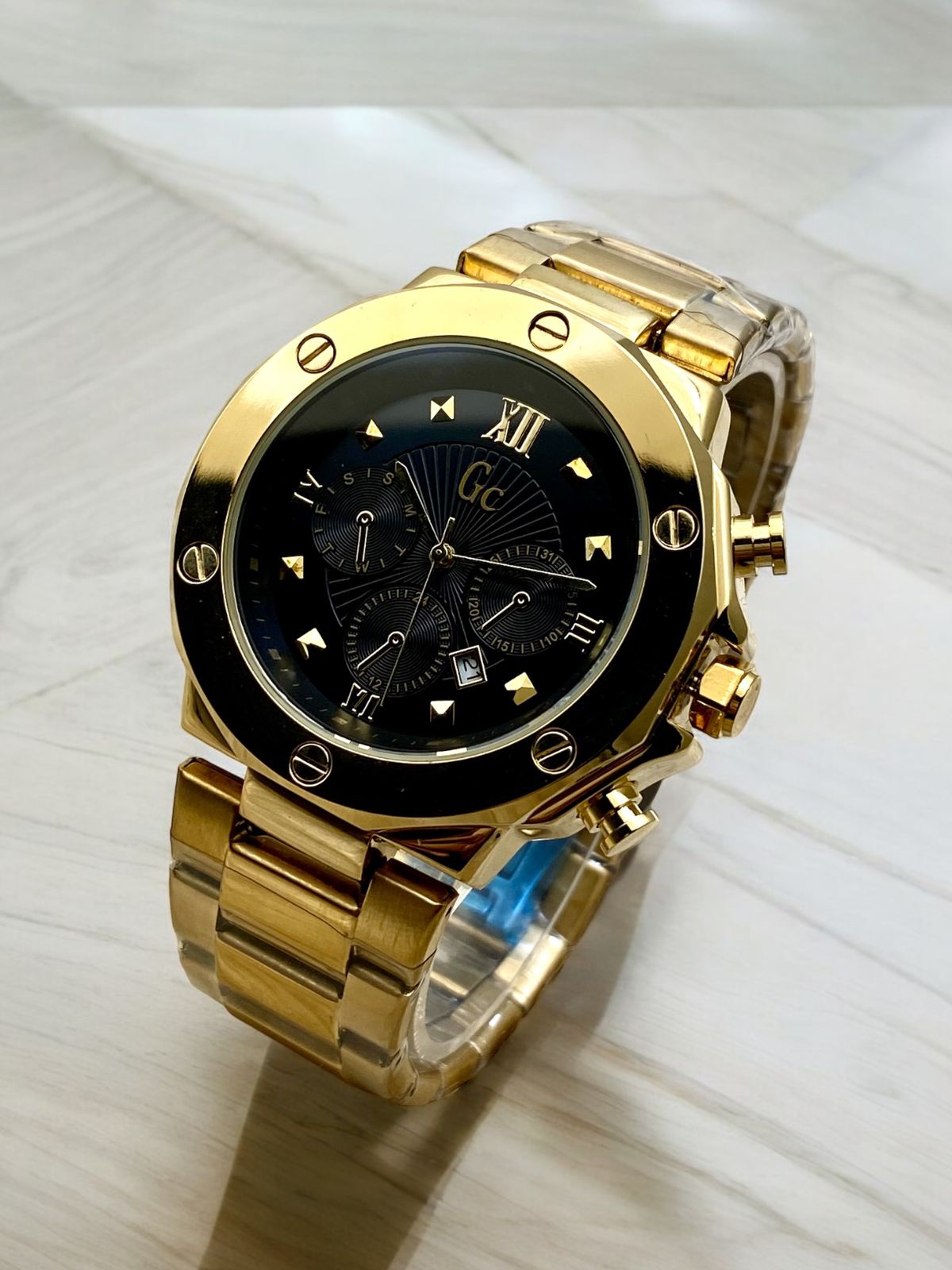 Gc ( guess )
Gc geneve
Stainless steel chain watch