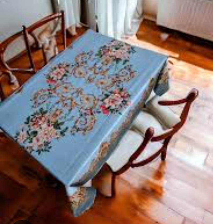 Random Colours and Design 3D Fancy Dastarkhwan/Table Cloth Sheet To Cover Your Dining
