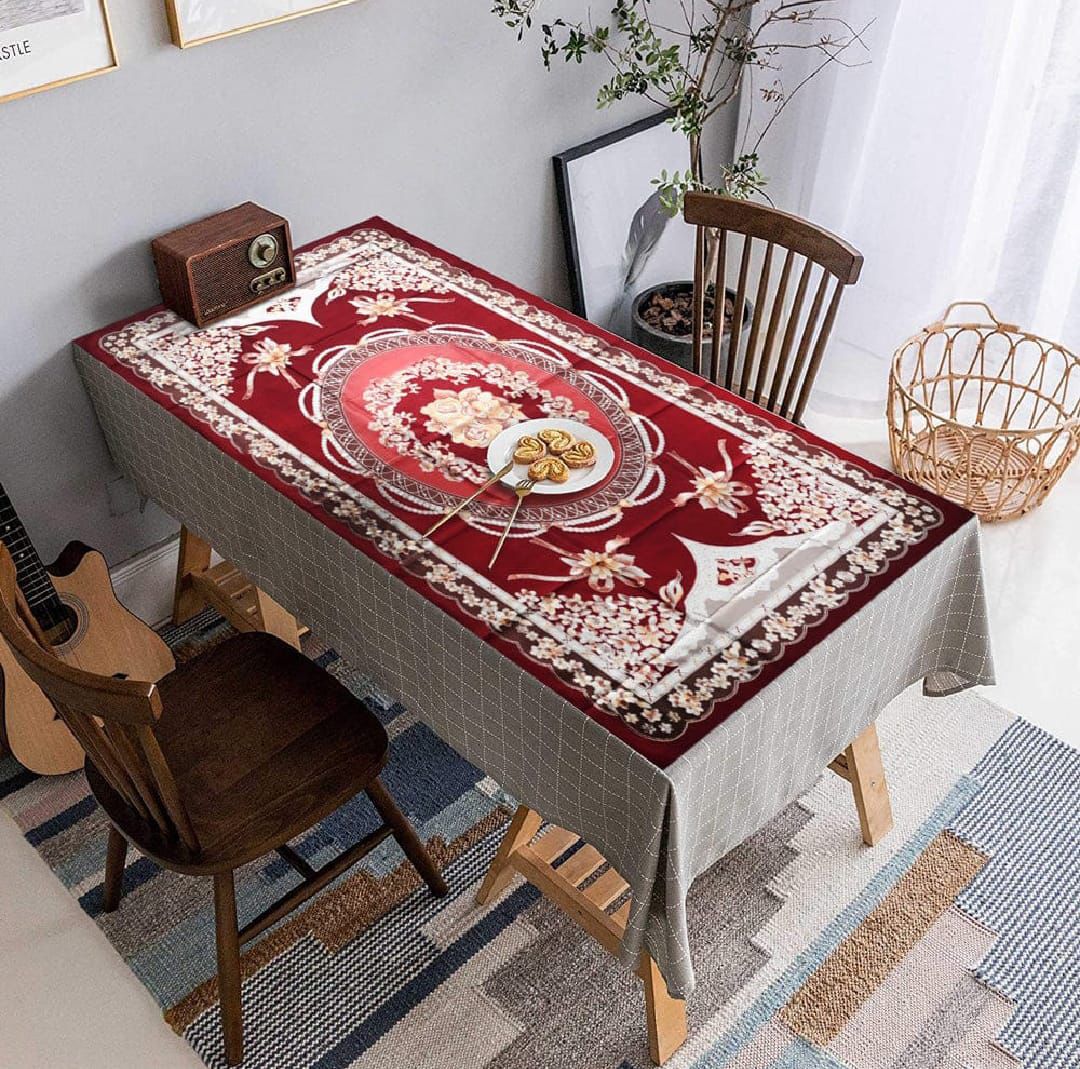Random Colours and Design 3D Fancy Dastarkhwan/Table Cloth Sheet To Cover Your Dining