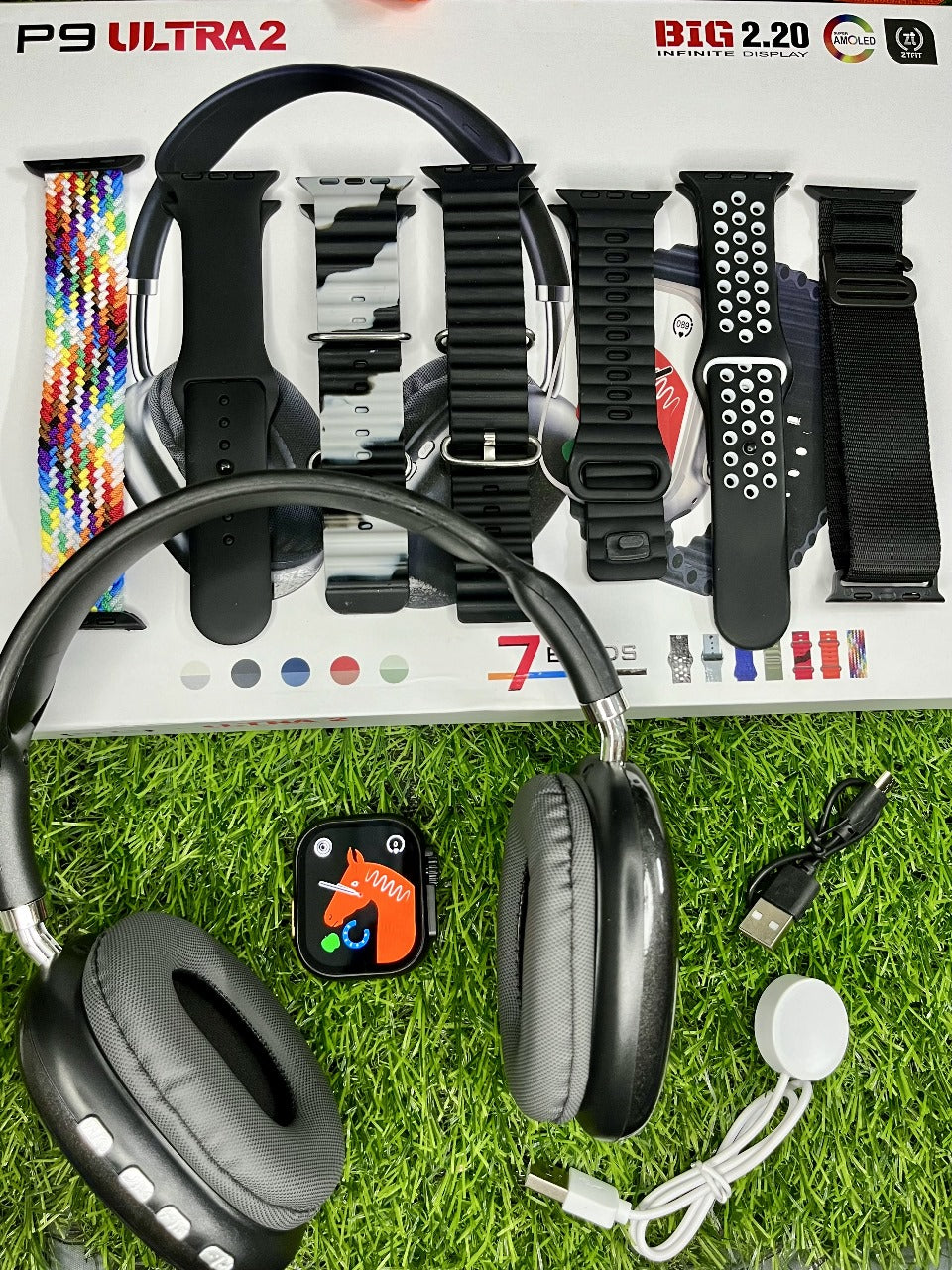 P9 ULTRA 2
LATEST MODEL
SMART WATCH COMBO WITH P9 HEADPHONES