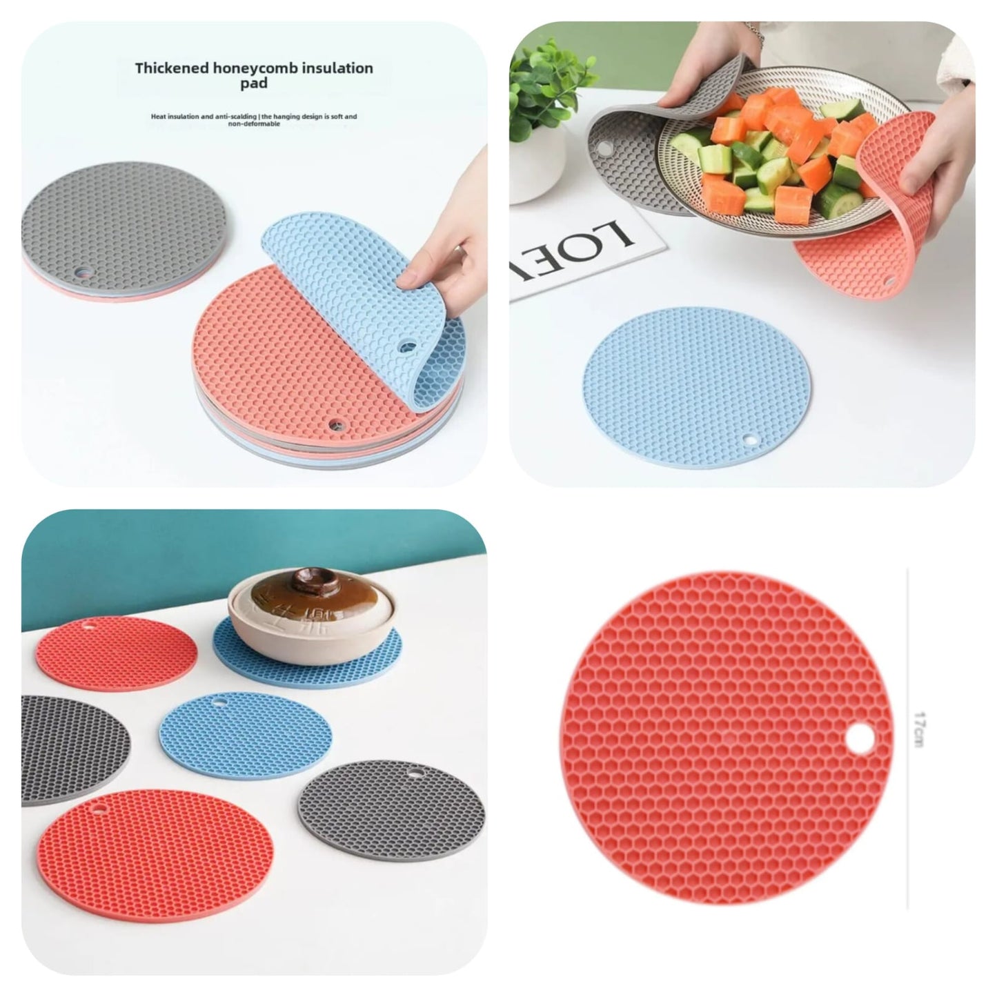 Silicone Rubber Heat Resistant Non Slip High pack of 2