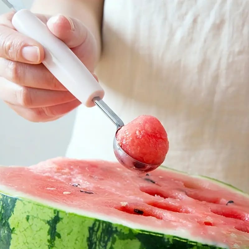 Stainless Steel Melon Baller and Carving Knife Set