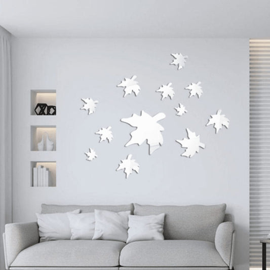 Maple Leaf Mirror Wall Sticker