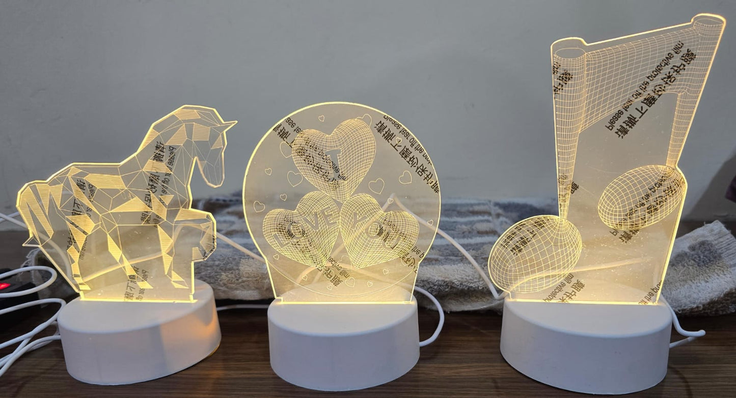 Night Light 3D Illusion Lamp