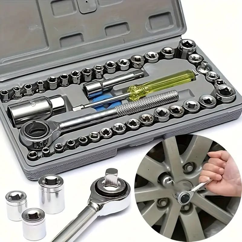40pcs Premium Multi-Functional Car Repair Tool Set