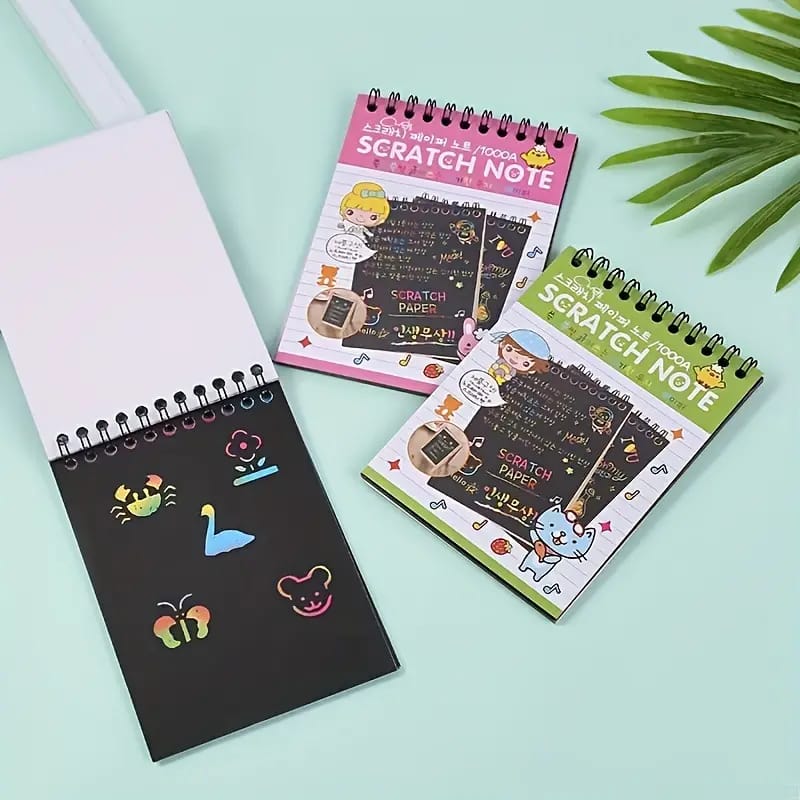 Rainbow Scratch Art Notebook & Pen Set