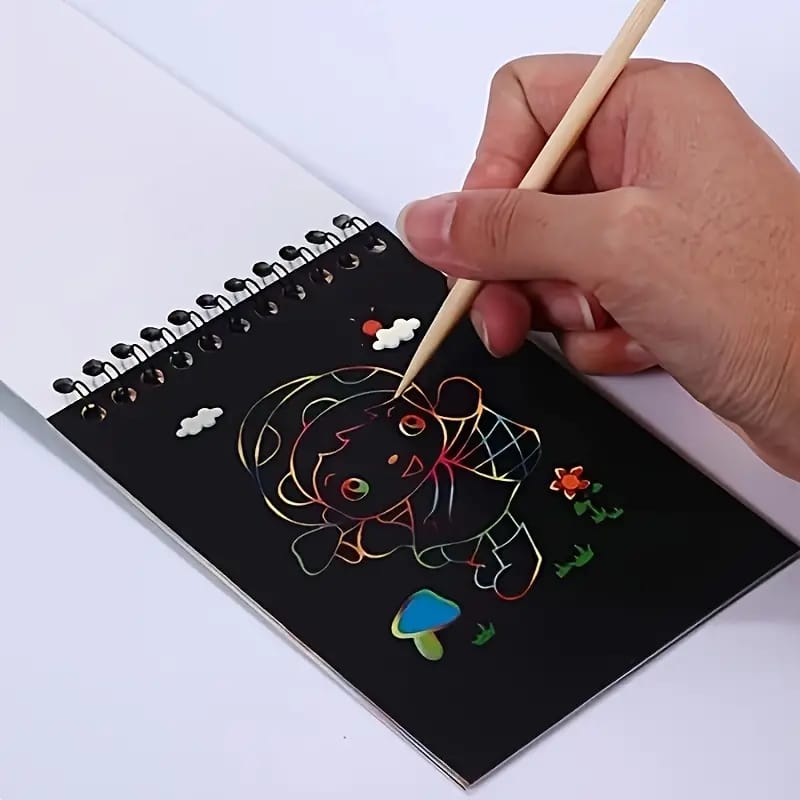 Rainbow Scratch Art Notebook & Pen Set