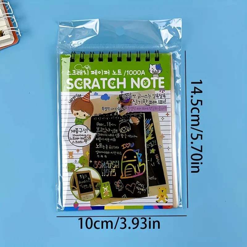 Rainbow Scratch Art Notebook & Pen Set