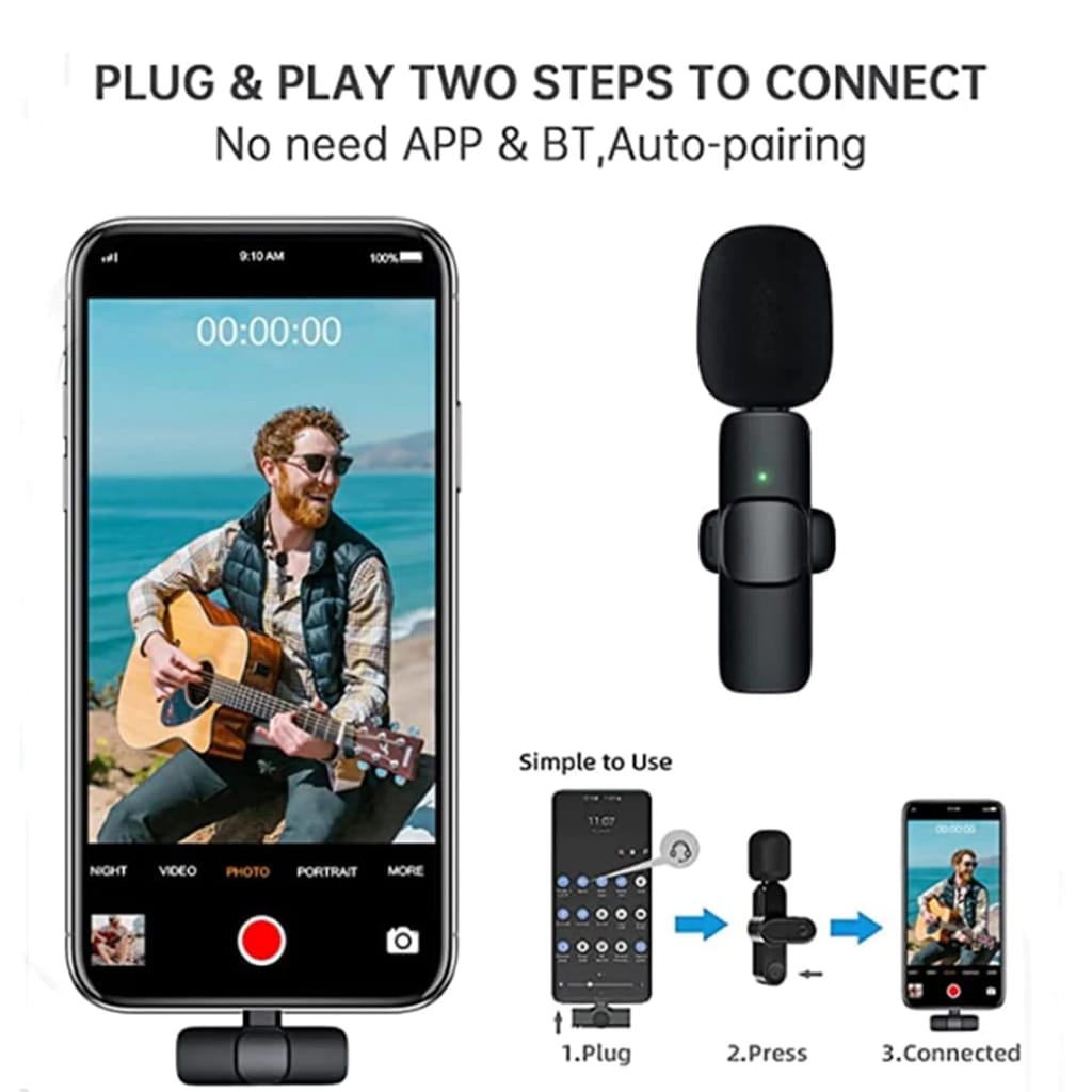 K9 Microphone Mic Plug & Play USB Type C