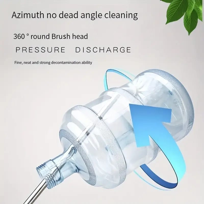 Durable Plastic Barrel Cleaning Brush with Long Handle