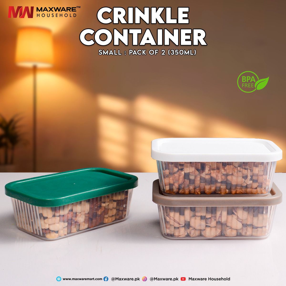 Crinkle Container Small