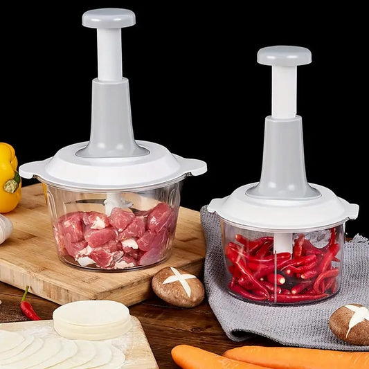 Manual Food Processor - Perfect for Vegetables, Garlic & Meat Grinding