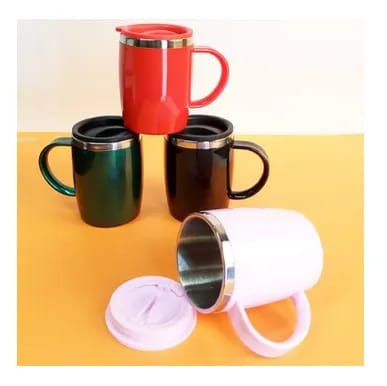 Stainless Steel Hot Cold Coffee Mug With Air Tight Lid