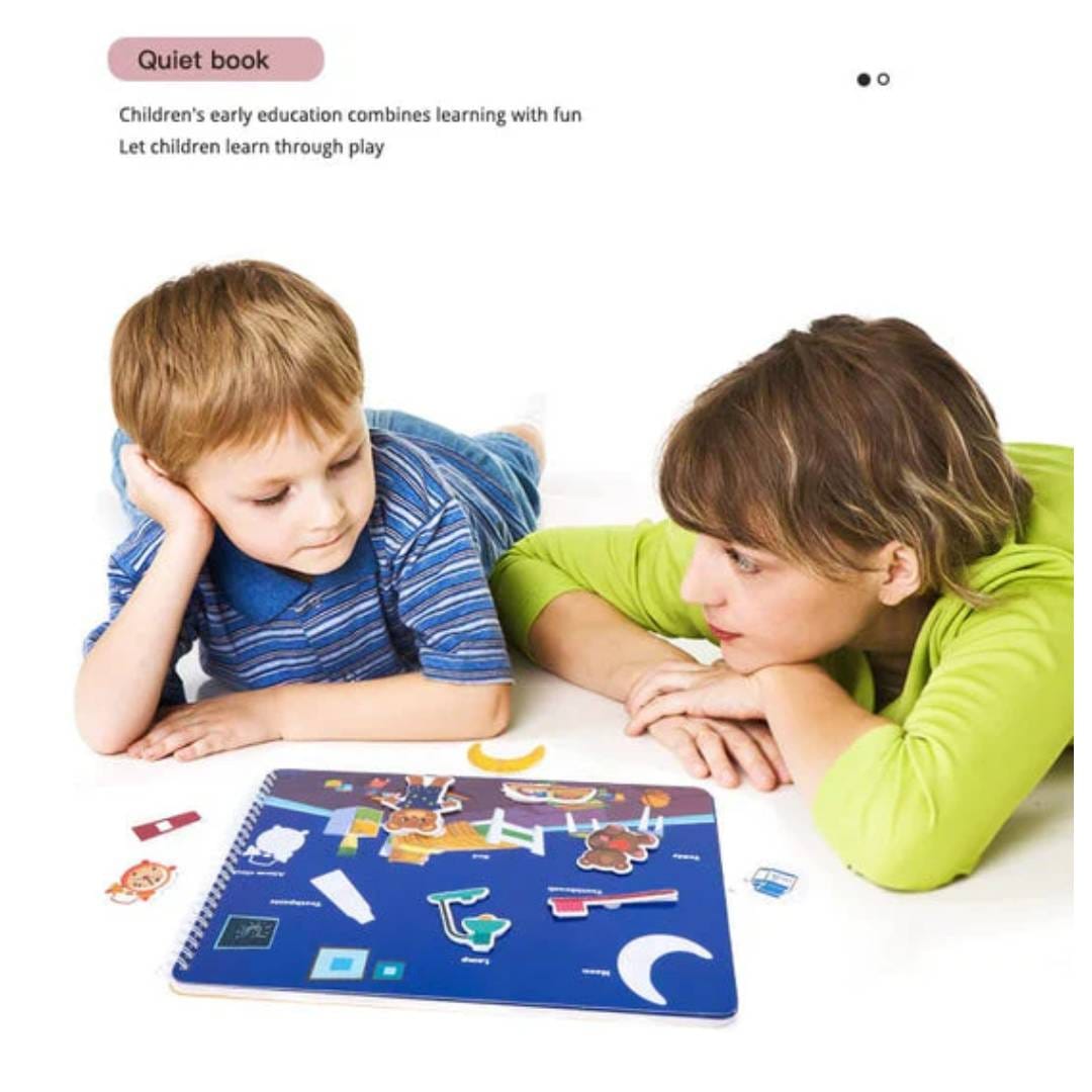 Brain Boosting Montessori Educational Quiet Book for Kids
