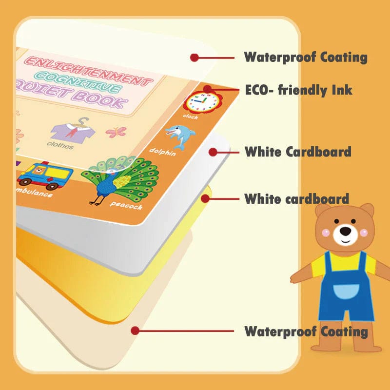 Brain Boosting Montessori Educational Quiet Book for Kids