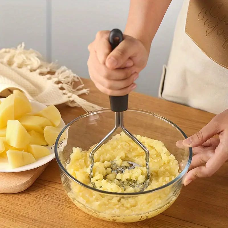 Stainless Steel Potato Masher 1pc with Non-Slip Handle