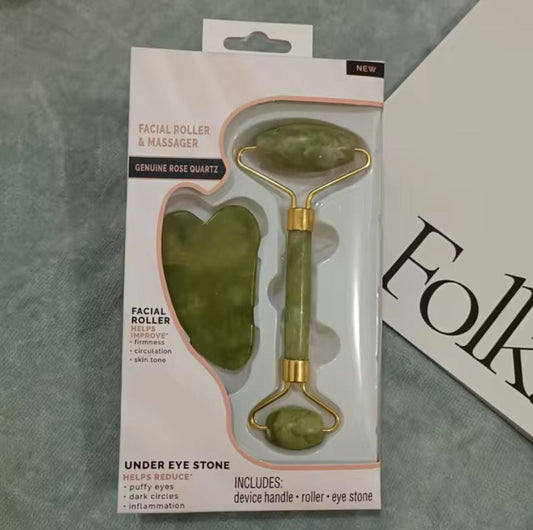 Jade Roller Guasha Massage Kit