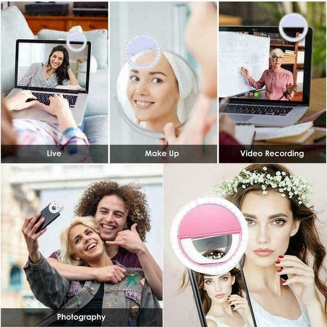 Rechargeable Mobile Selfie LED Ring Light