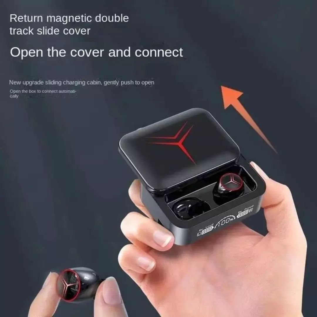 Headphones Touch Control Earphones LED Display Headset