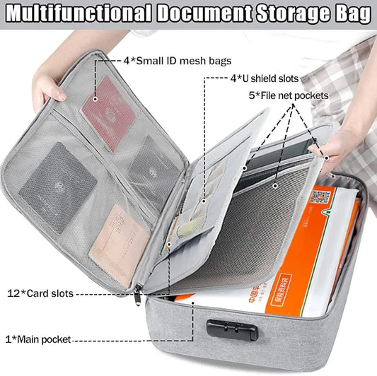 Multilayer Portable File Storage Bag