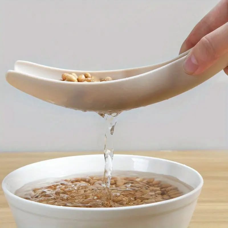 Multi-functional Plastic Colander Kitchen Rice Washing Spoon