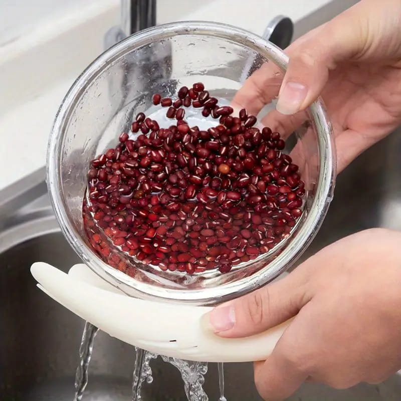Multi-functional Plastic Colander Kitchen Rice Washing Spoon