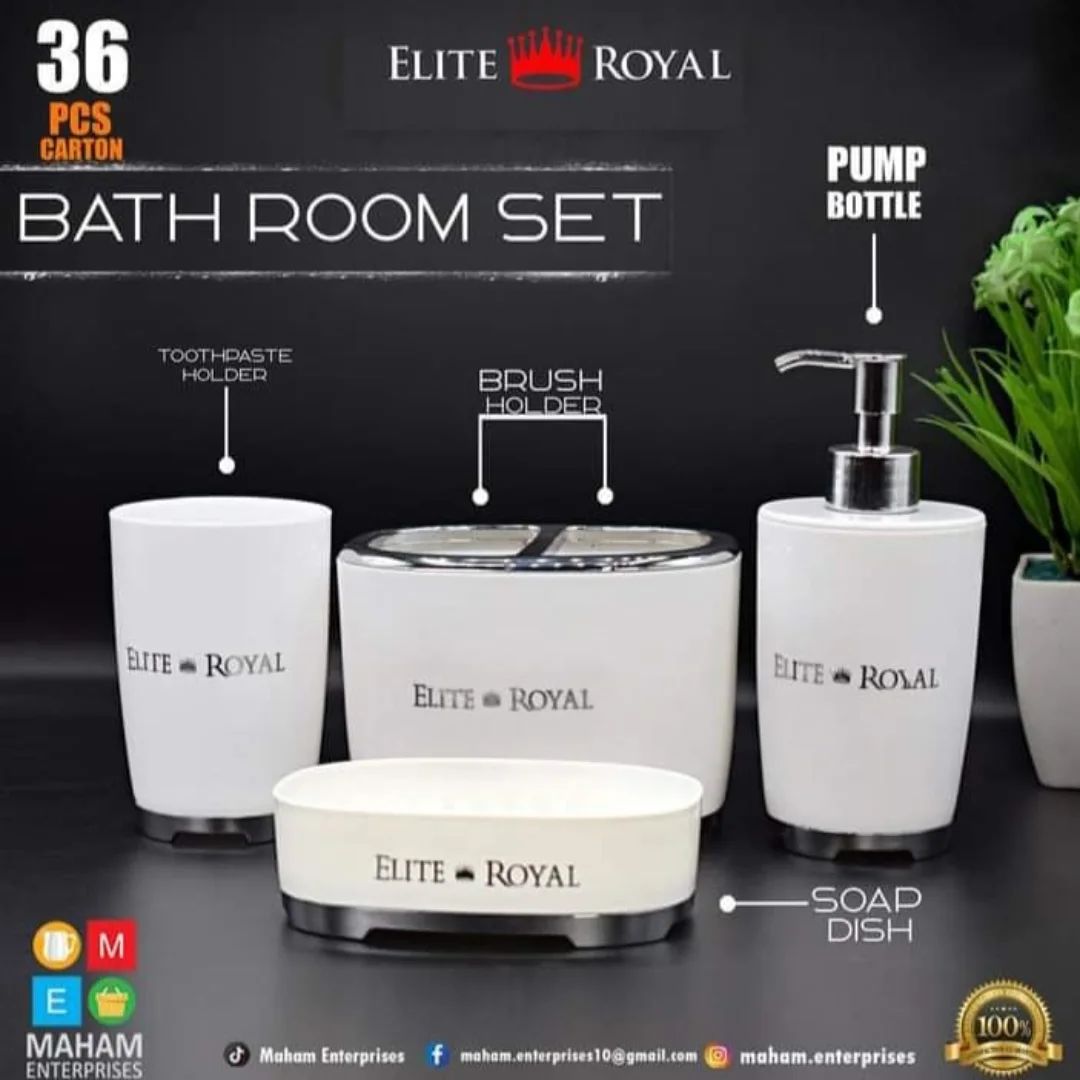 Elegant bath set 4 pcs set with box