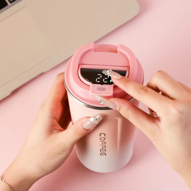 Smart Thermal Coffee Mug LED Temperature Display Insulated