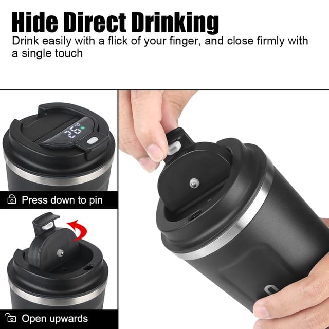 Smart Thermal Coffee Mug LED Temperature Display Insulated