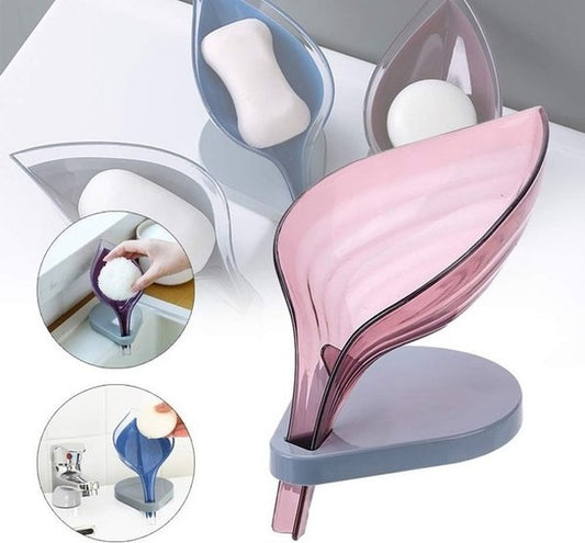 Leaf shape soap dish
