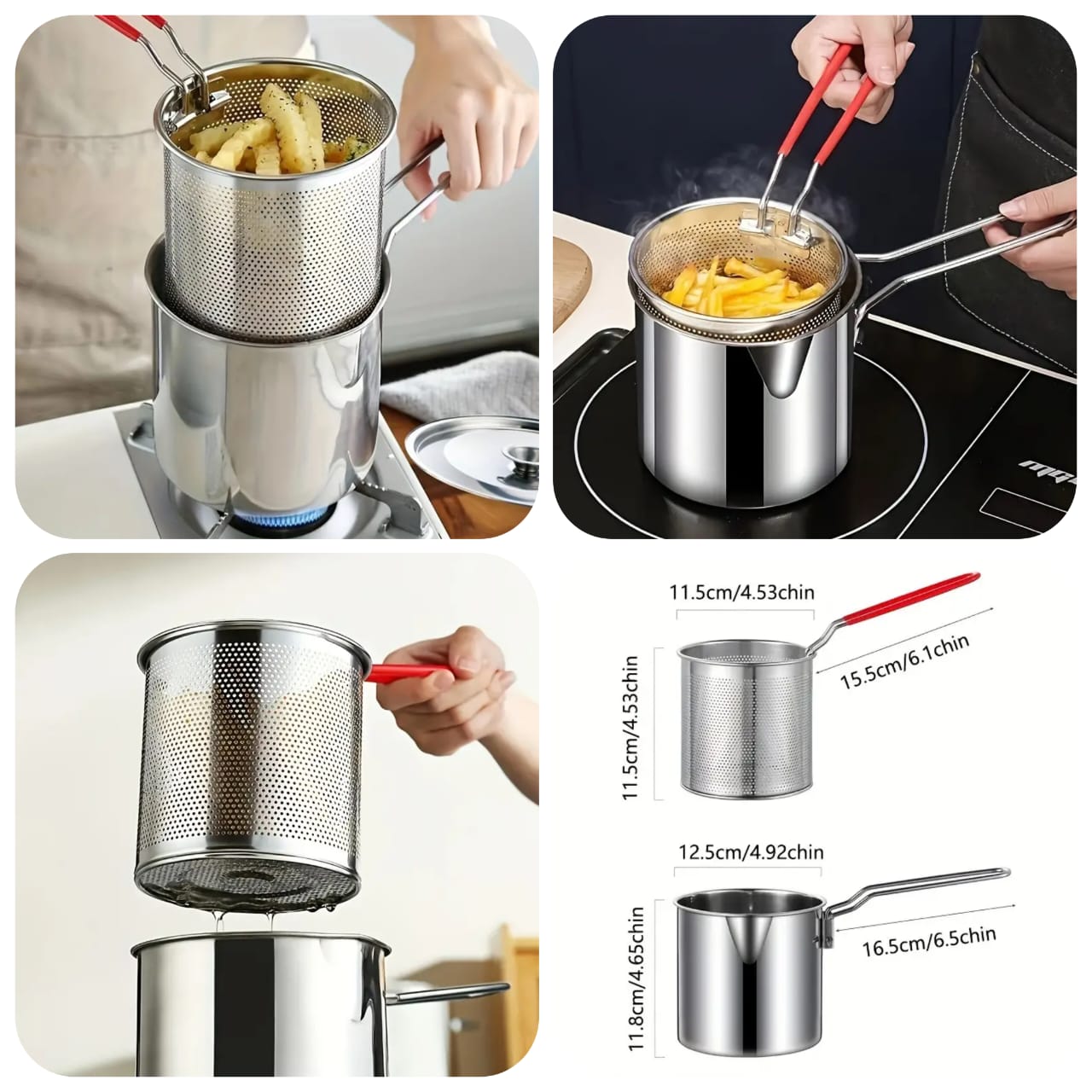 Stainless Steel Deep Fryer Frying Pot