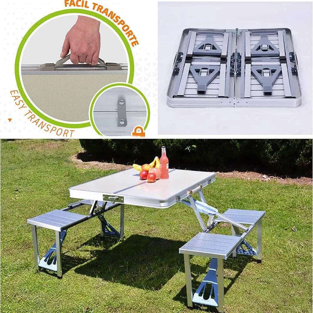 Aluminum portable table
