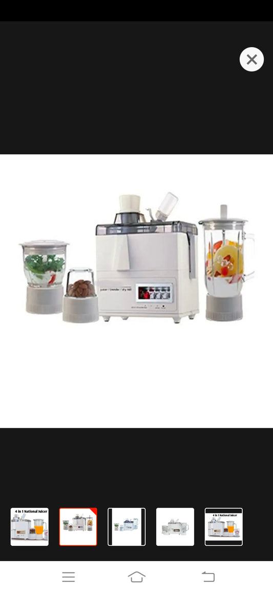 National 4 in 1 juicer blender
