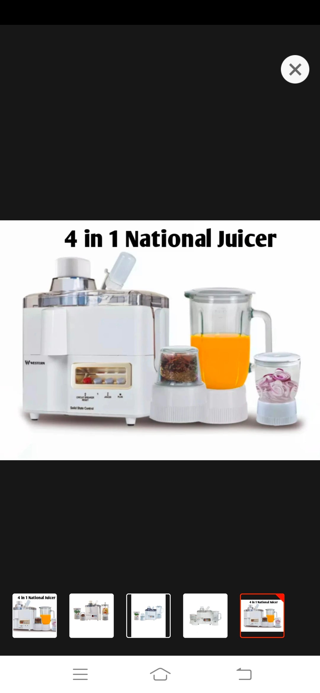 National 4 in 1 juicer blender