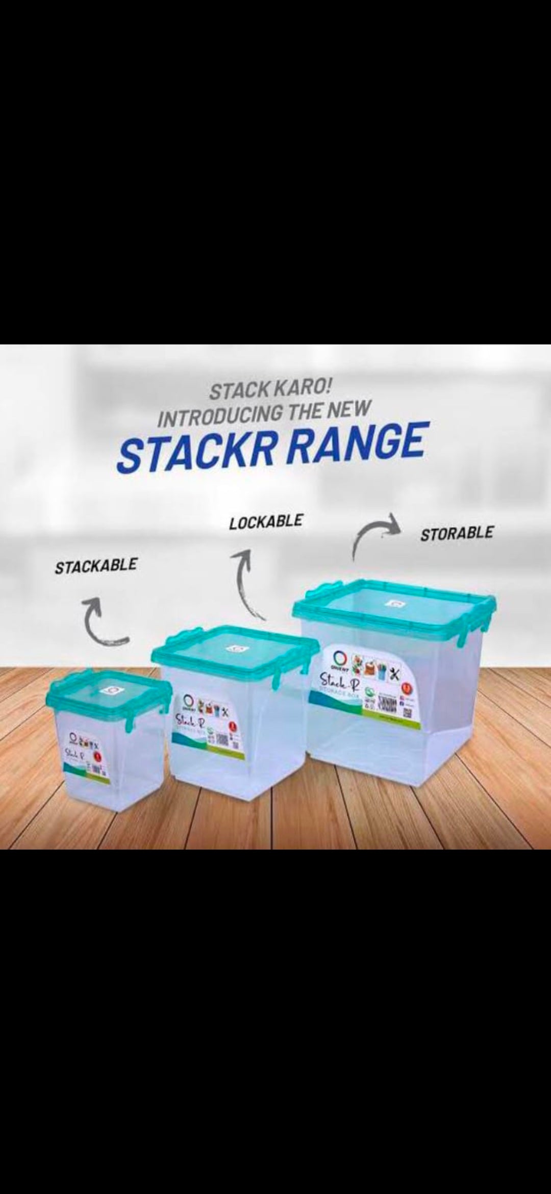 3 Pieces Stack R Storage Boxes