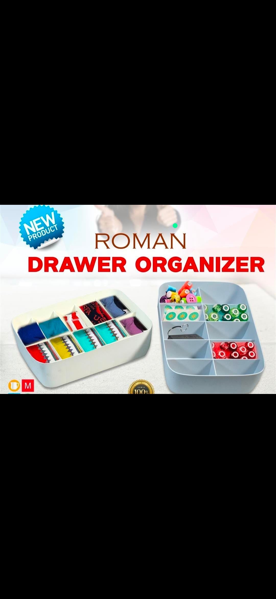 Roman drawer organizer