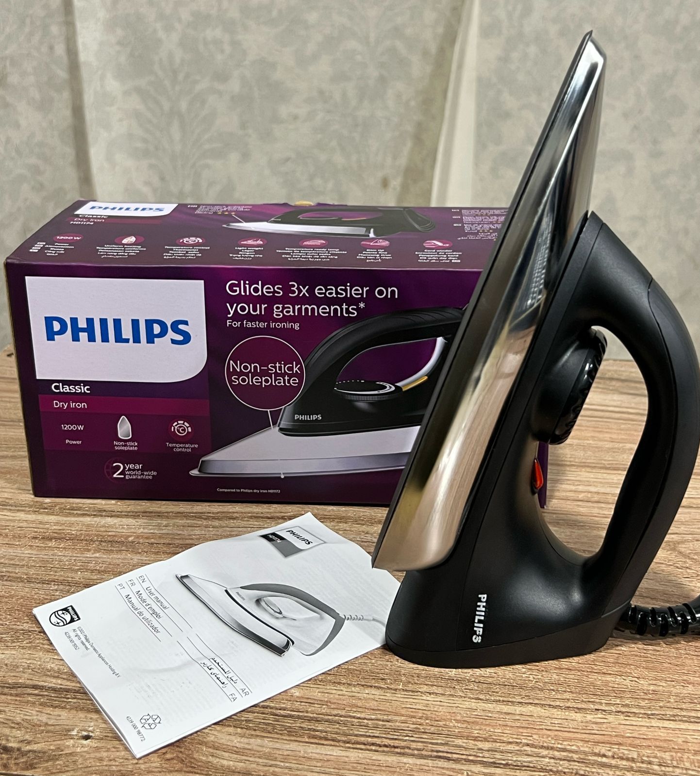 Philips Dry Iron Non-Stick Soleplate