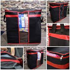 Black Storage Bag Red Lining