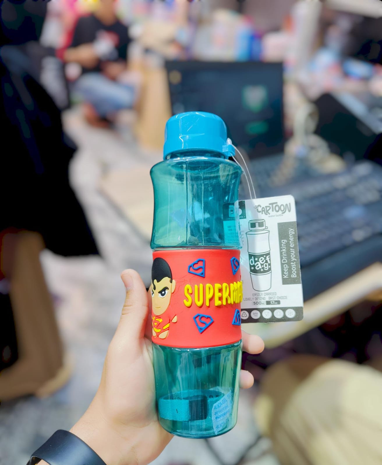 Cartoon Bottle For Kids. Material: Plastic