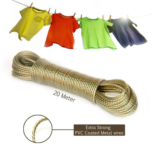 PVC Coated Metal 20M Clothline